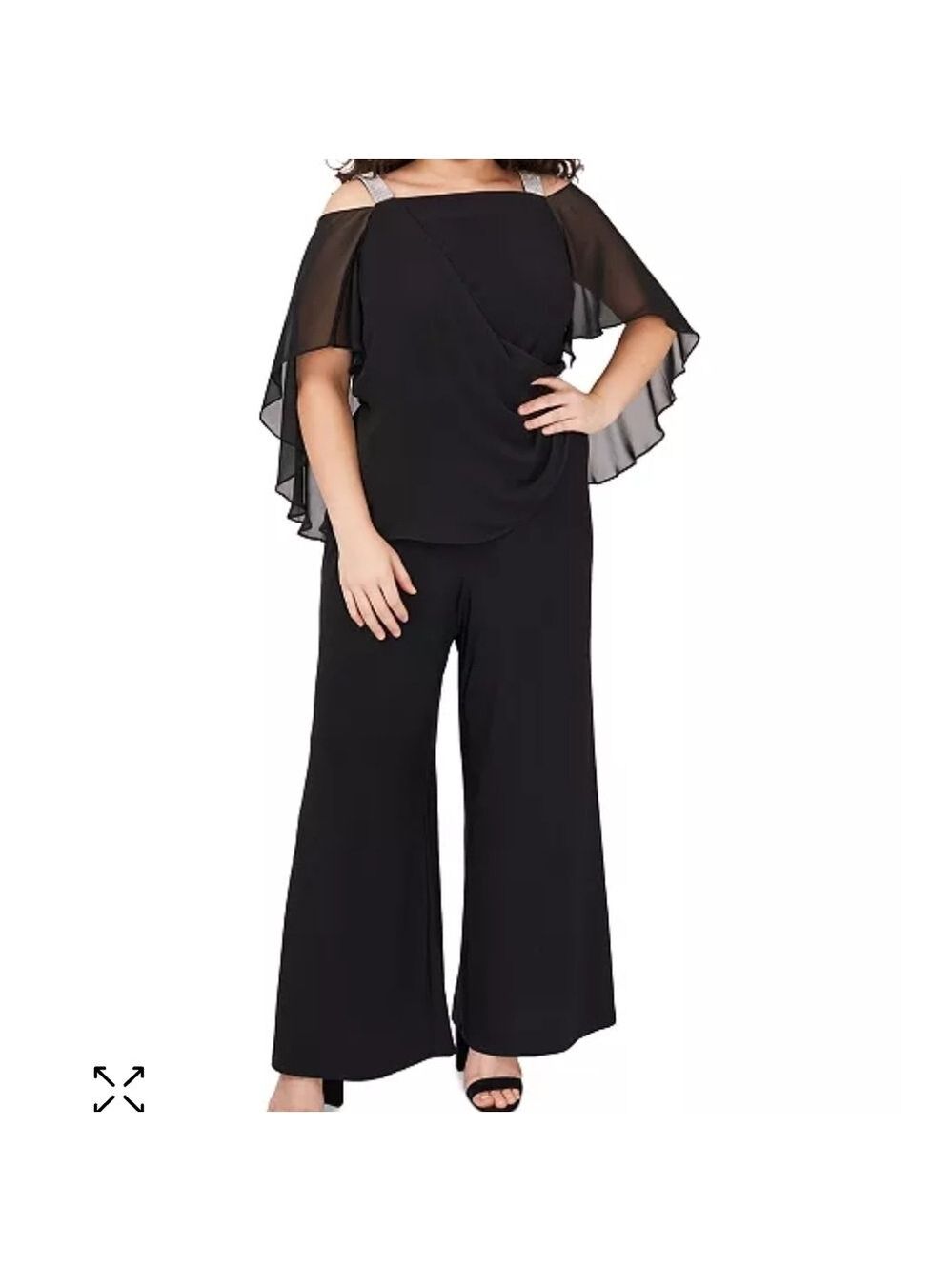 MSK Black Wide Leg Jumpsuits